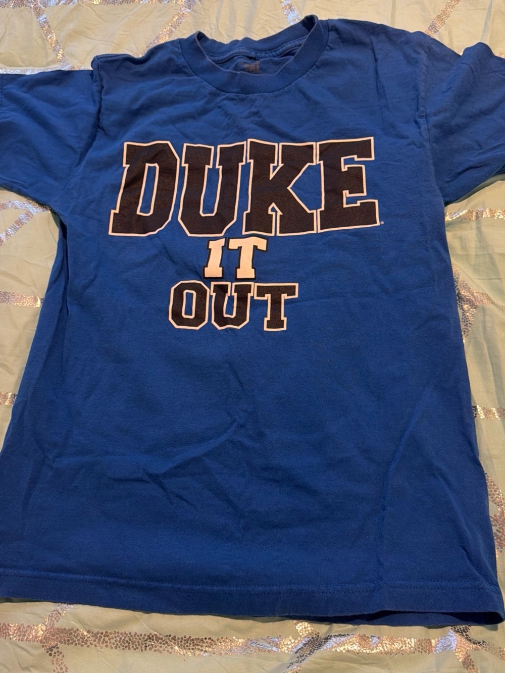 Duke It Out Blue Graphic T-Shirt